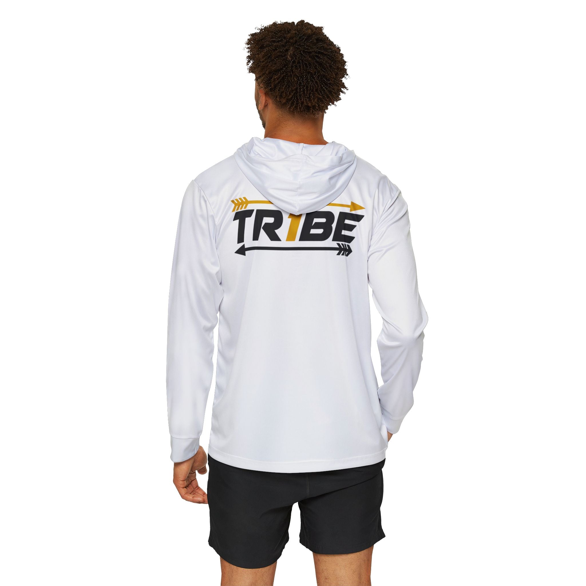 White Tr1be Sports Warmup Hoodie