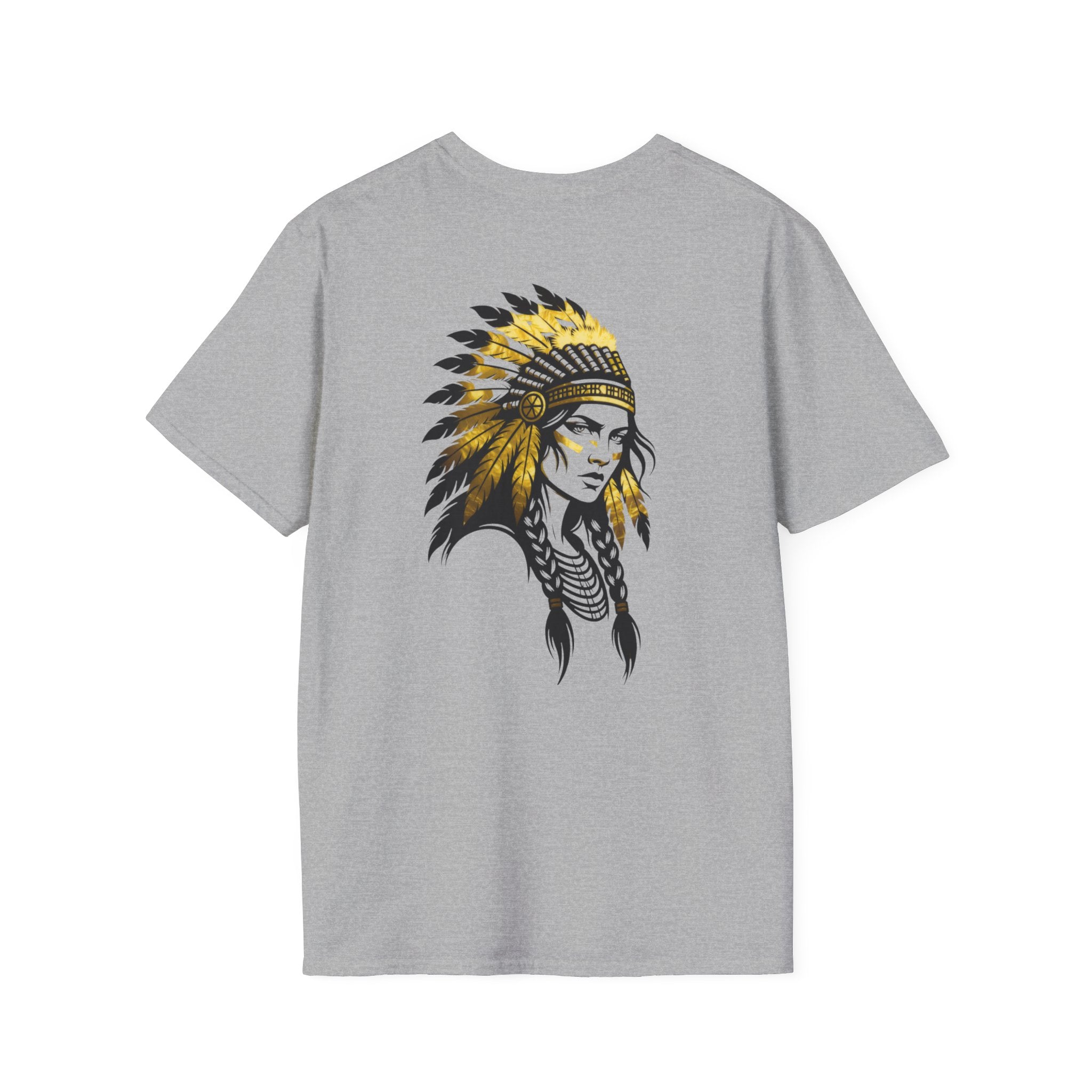Maidens Graphic T-Shirt — Native Headdress Back Art