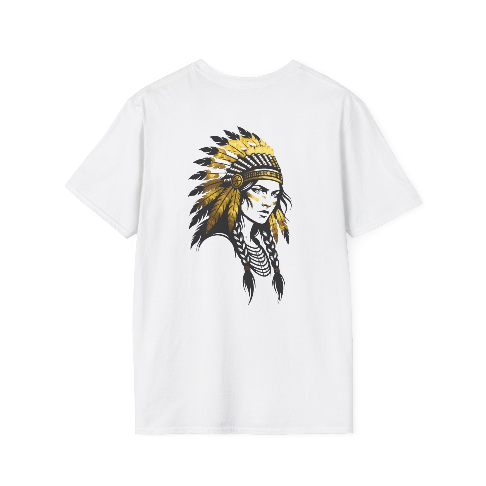 Maidens Graphic T-Shirt — Native Headdress Back Art