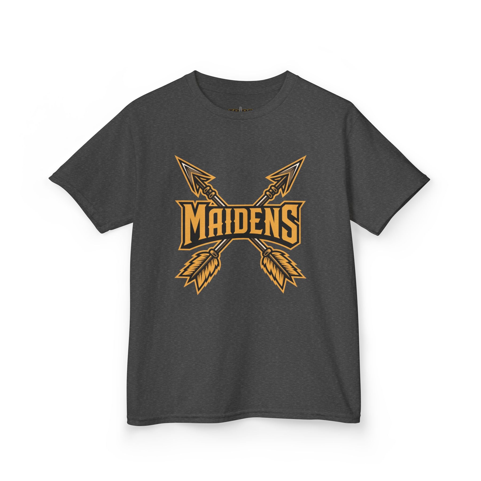 Kids 'Maidens' Arrow Logo Tee — Youth Vintage Athletic Shirt