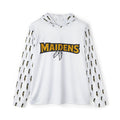 White Maiden Mascot Sports Hoodie — Feathered Chief Graphic Warmup Pullover