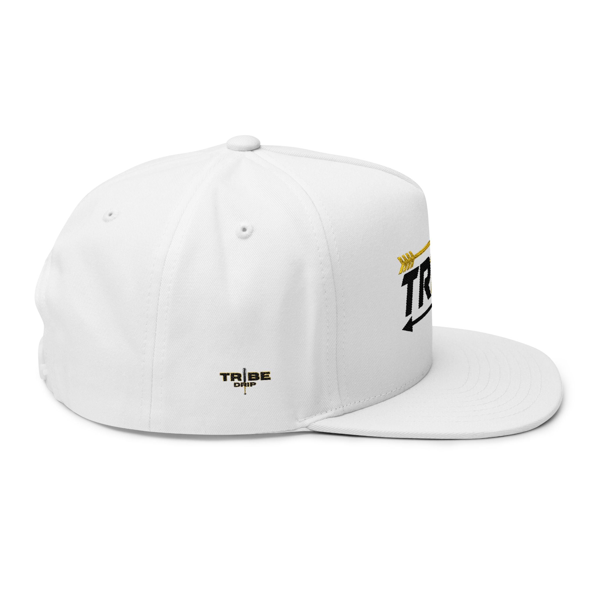 'TRIBE' Flat Bill Cap – Arrow Graphic Snapback Hat