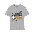 Softball Mom T-Shirt — Retro Bat & Ball Graphic Tee for Proud Sports Moms